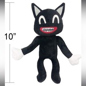 Siren Head Plush Doll Toys, Scary Black cat Soft Plush Figure Toys